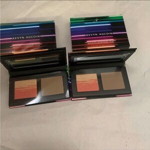 2 x KEVYN AUCOIN LIGHTS UP SCULPT/BLUSH MINI DUO